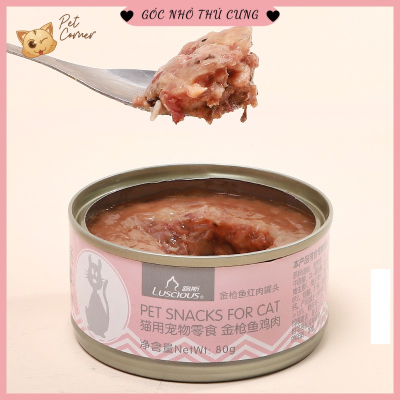 Pate cá ngừ Luscious cho mèo 80gr