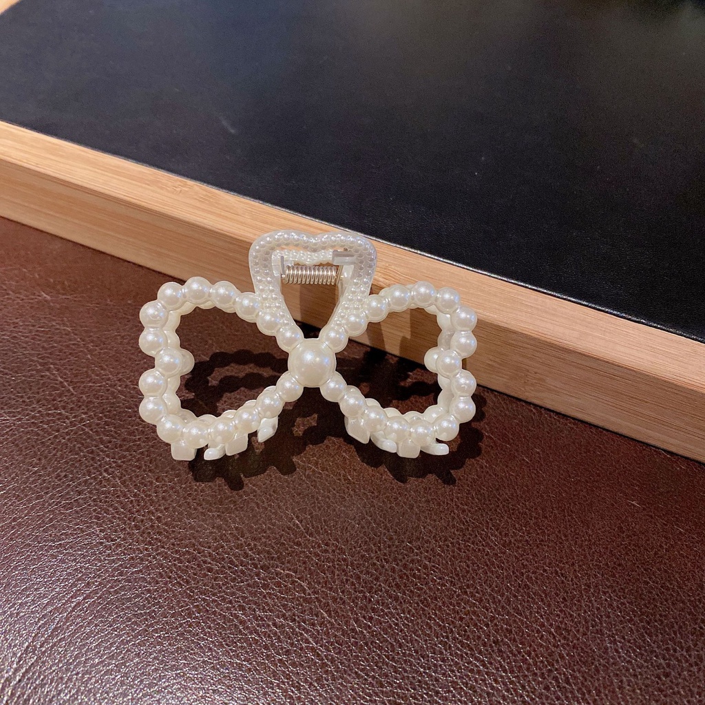 Kẹp Tóc Hình Cá Mập Đính Ngọc Trai Kích Thước Lớn Phong Cách Hàn Quốc 2023