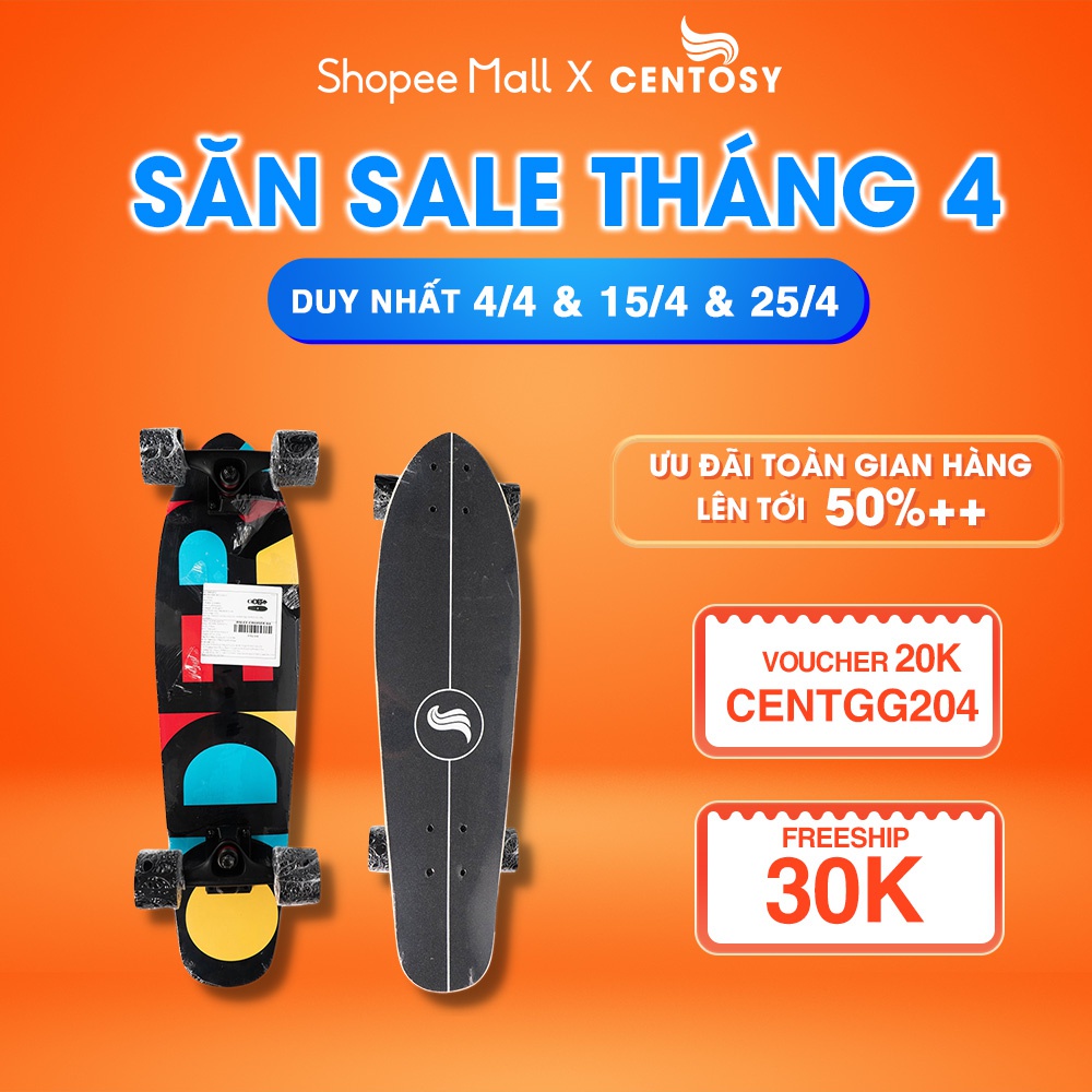 Ván Trượt Skateboard Người Lớn, Trẻ Em [Centosy - Penny Cruise ] - In Hình, Mặt Nhám Chống Trơn - Centosy Miền Bắc