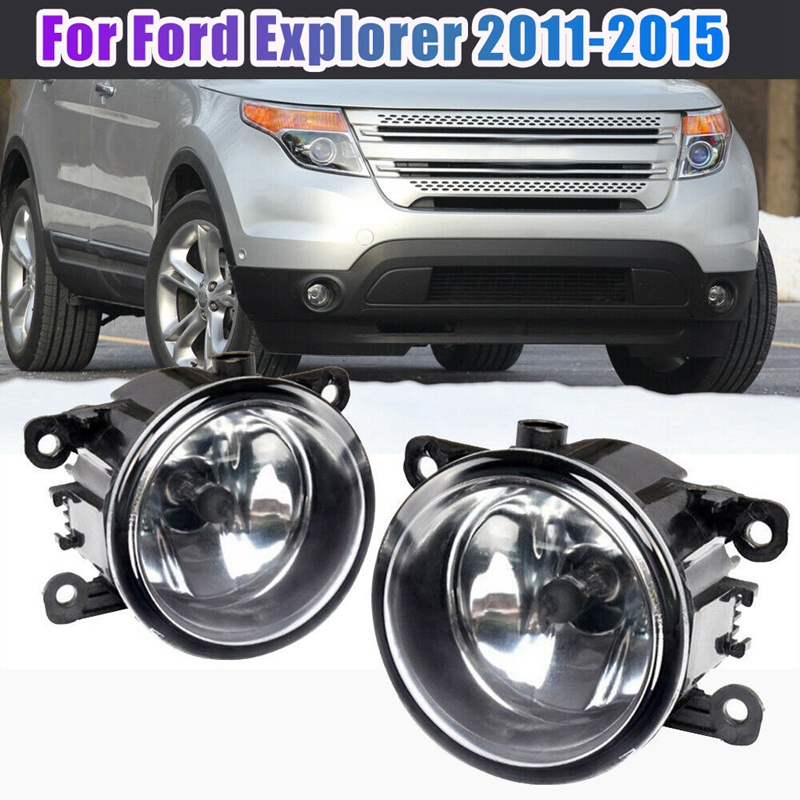 Cặp đèn sương mù gắn cản trước xe hơi thích hợp cho Ford Explorer 11-15 Focus 08-14 Mustang 05-14 Ranger 05-11