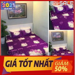 BỘ GA GỐI POLY 1M2 MẪU HELLO KITTY