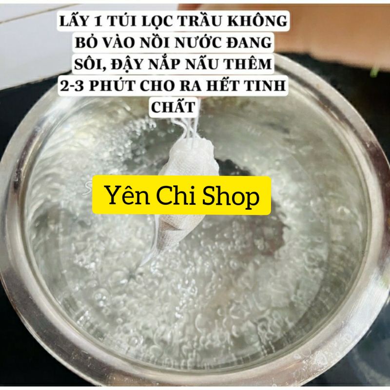 Bột lá trầu không xông hơ vùng kín sau sinh dạng túi lọc