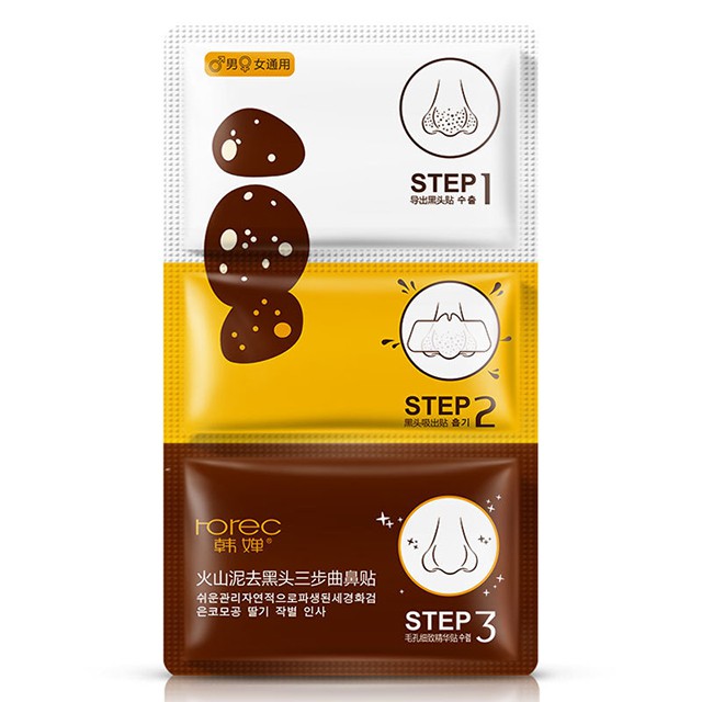 Step lột mụn ROREC 3 bước