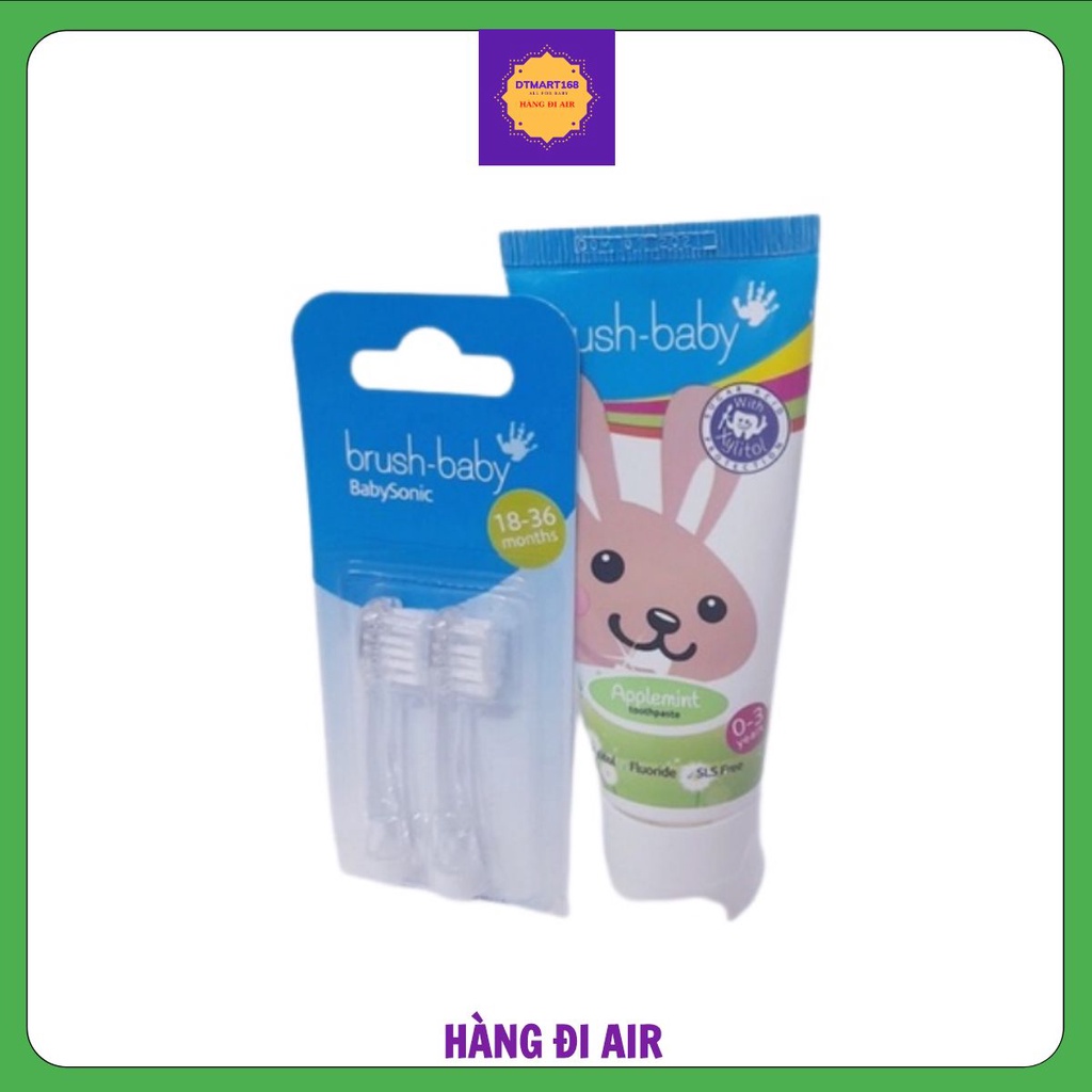 Đầu Thay Bàn Chải Điện Cho Bé Brush Baby BabySonic Cho Trẻ Từ Sơ Sinh Đến Trên 3 Tuổi