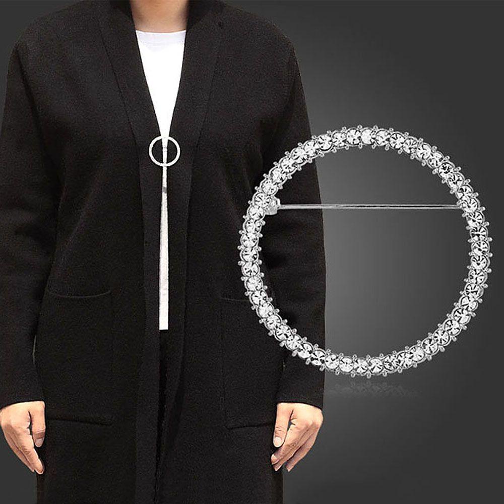 Ghim Cài Áo Cố Định Hình Tròn Đơn Giản|Trang Sức Vòng Đeo Tay Thời Trang Sành Điệu Cho Nam Và Nữ