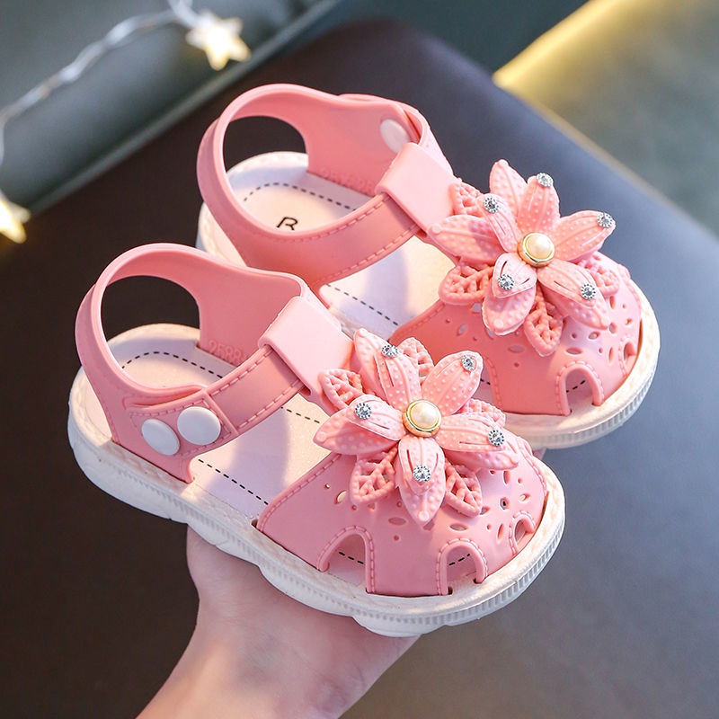 Giày Sandal Công Chúa Mùa Hè Mềm Mại Cao Cấp Cho Bé Gái 0-4 Tuổi