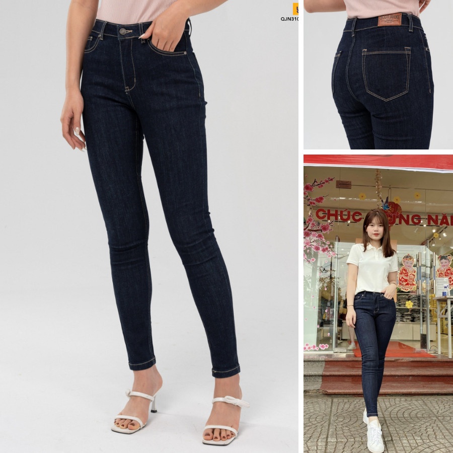 Quần Jean Nữ YODY, Quần Bò Nữ Lưng Thấp Dáng Skinny Giữ Form Co Giãn Tốt Cao Cấp QJN3102