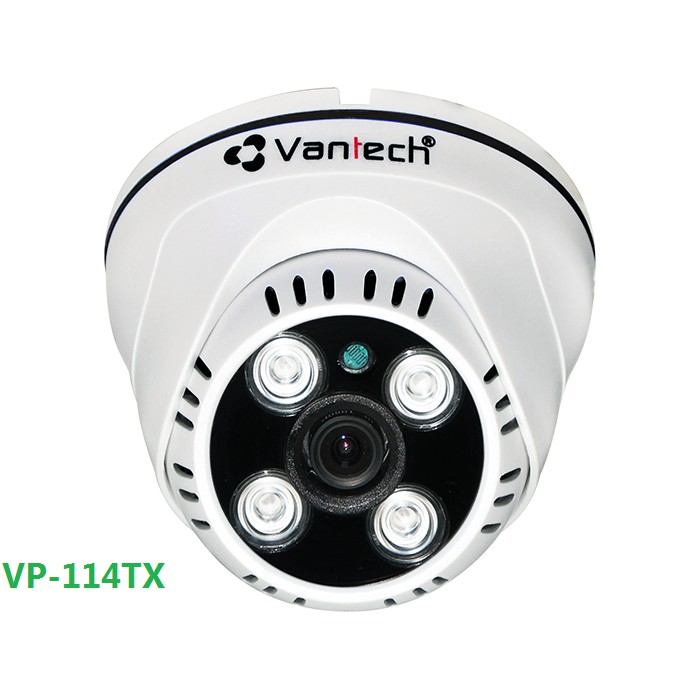 Camera AHD Dome hồng ngoại Vantech VP-114AX - 2MP