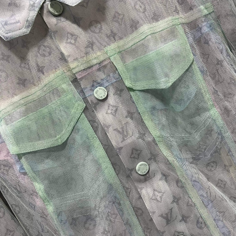 LV Jacket - Áo khoác Multicolor Monogram Tulle
