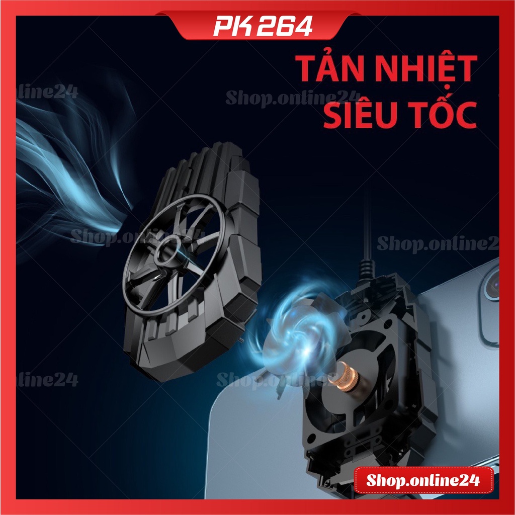 Quạt tản nhiệt G6 Làm mát điện thoại  Phụ kiện chơi game Pubg Mobile giá rẻ cho điện thoại di động