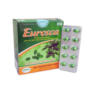 Eurosca - 100 viên - hỗ trợ làm dịu cơn ho, giảm các triệu chứng cảm lạnh, sổ mũi, đau họng