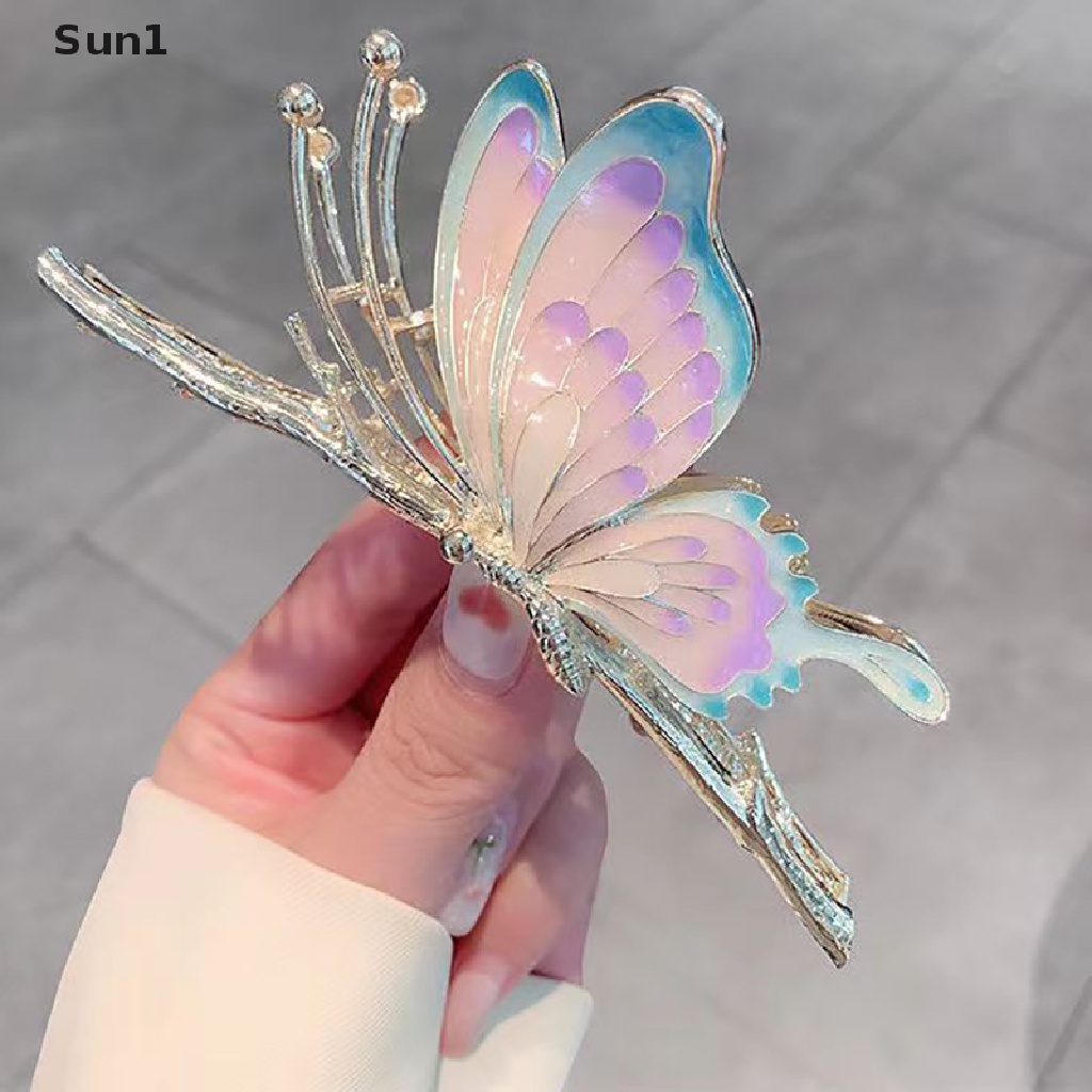 Sun1 &gt; Kẹp Tóc Càng Cua Cỡ Lớn Thời Trang Vintage Cho Nữ