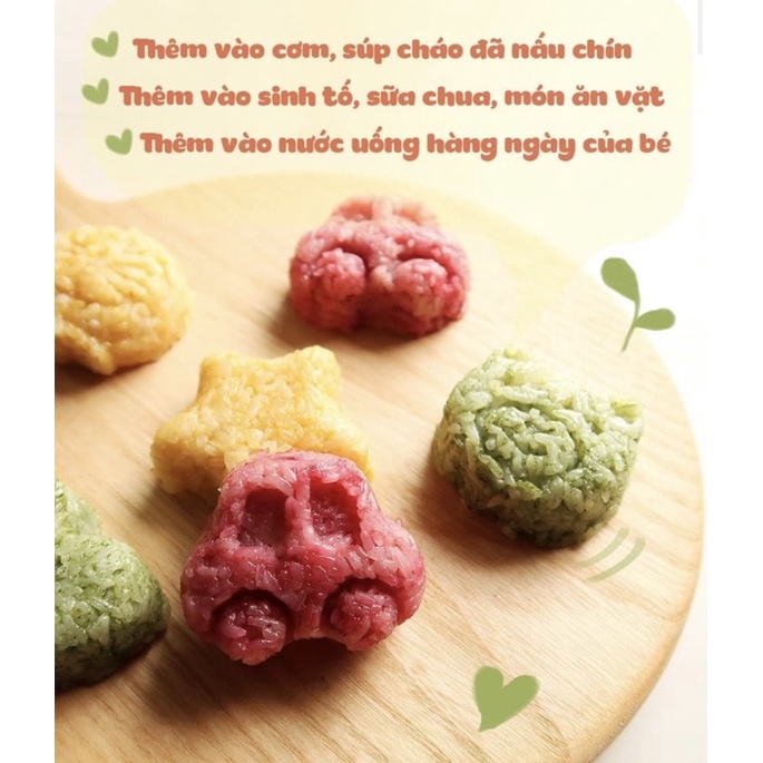 Bột rau củ dalahouse cho bé ăn dặm - gói 3g - Chùm ngây, kale, khoai lang, bó xôi - Nhà bum