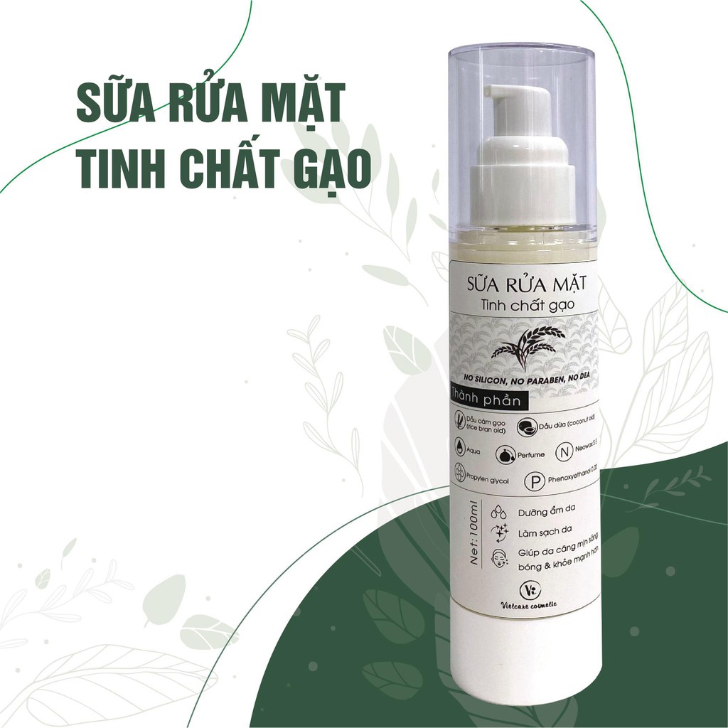 Sữa rửa mặt Tinh Chất Gạo