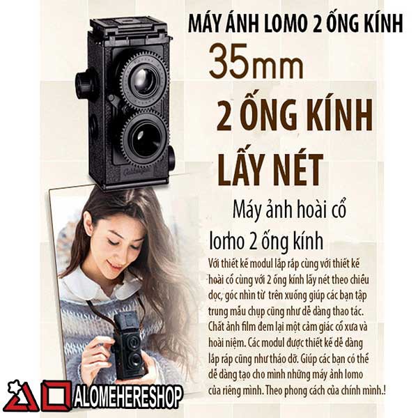 Mô Hình Lắp Ráp Máy Chụp Ảnh Lomo Hai Ống Kính