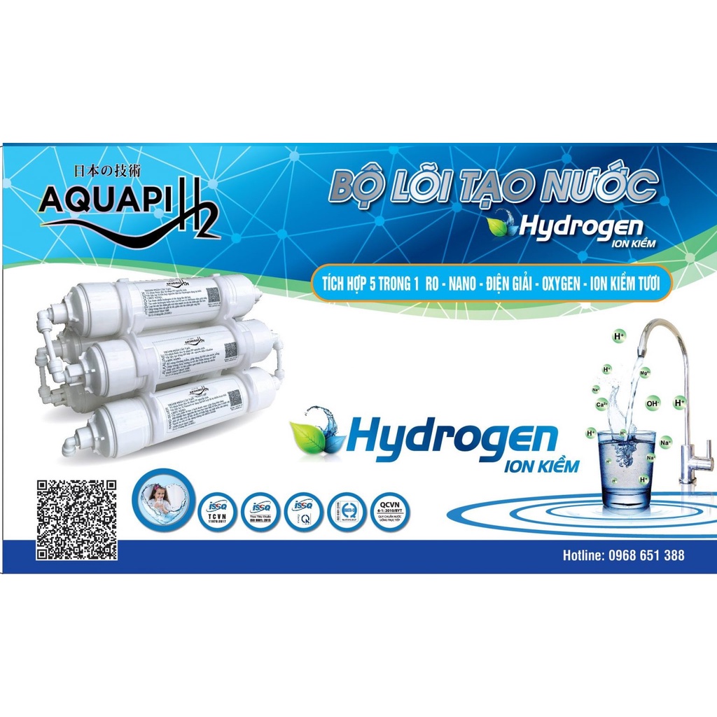 #BỘ LÕI TẠO NƯỚC HIDROGEN ION KIỀM – TÍCH HỢP 5 TRONG 1 RO-NANO-ĐIỆN GIẢI-OXIGEN-HIDROGEN-ION KIỀM