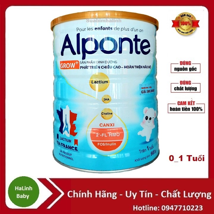 Sữa Alponte Grow 900g [Date 2025]
