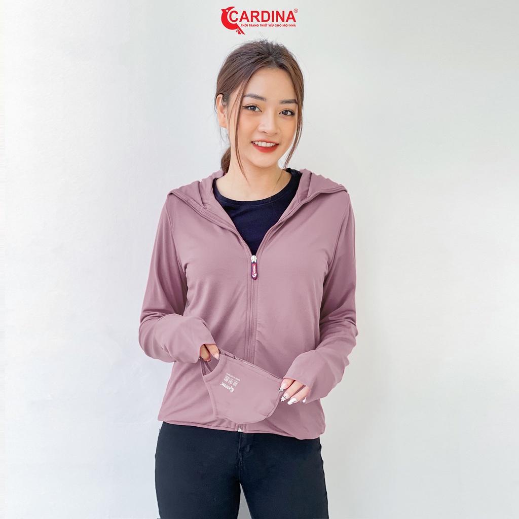 Áo Chống Nắng Nữ 𝐂𝐀𝐑𝐃𝐈𝐍𝐀 2 Lớp Chất Thun Lạnh Nhật Cao Cấp Chống Tia UV Thiết Kế Lưới Tản Nhiệt 2NF2