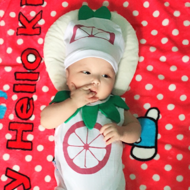 Set bodysuit kèm mũ