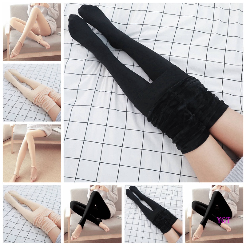 Quần Tất Dày Co Giãn Giữ Ấm Mùa Đông Thời Trang Cho Nữ