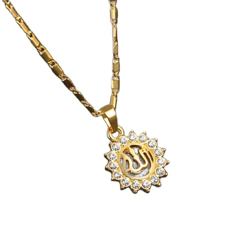 Vòng cổ Mặt Hình Mặt Trời Và Mặt Trời Thời Trang 2022 Phong Cách Hồi Giáo