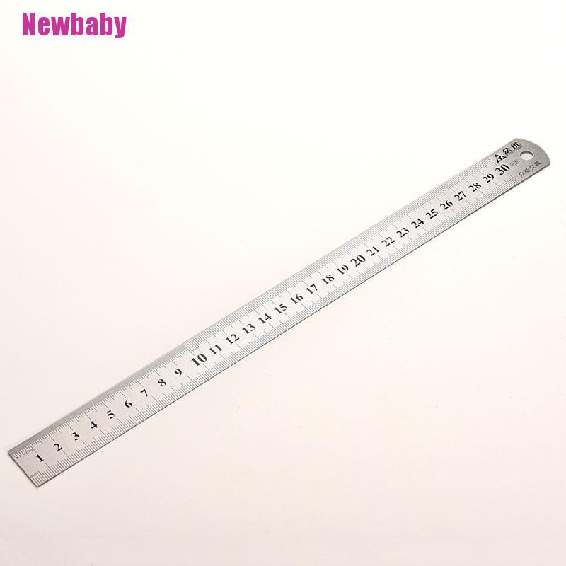 Thước đo hai mặt chất liệu thép không gỉ dài 30cm cho độ chính xác cao