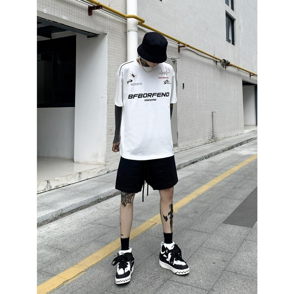 Áo Thun Tay Ngắn Cổ Tròn Dáng Rộng Thiết Kế Mới Đơn Giản Thời Trang Mùa Hè Theo Phong Cách Hip Hop Dành Cho Cặp Đôi