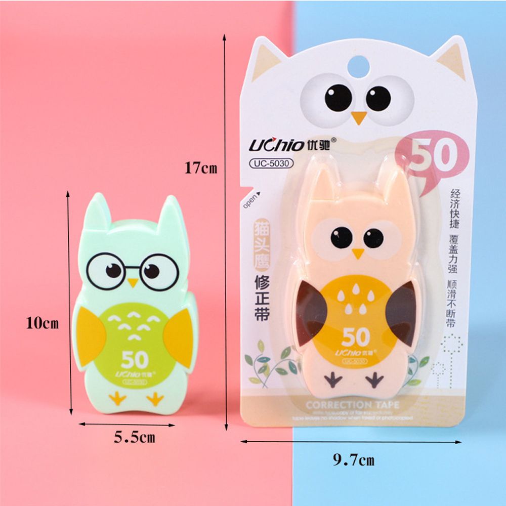 Bút xóa kéo dài 10m hình chim cú dễ thương