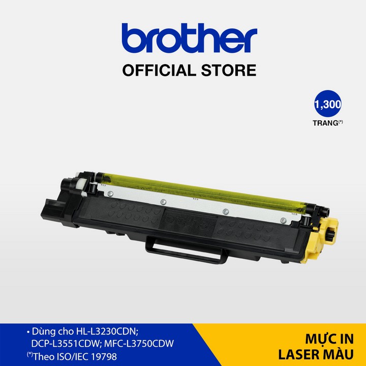 Mực in laser màu Brother TN-263Y (vàng) cho máy in HL-L3230CDN/ DCP-L3551CDW/ MFC-L3750CDW