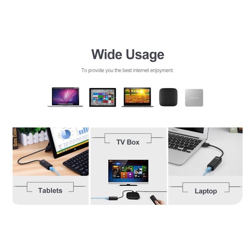 Cáp USB ra LAN 2.0 Unitek Y1468 .USB 2.0 ra LAN UNITEK (Y-1468)- Chính Hãng 100%, Bảo Hành 12 Tháng - 1 Đổi 1