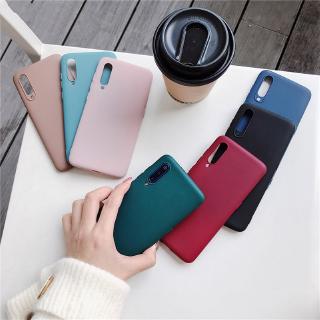 Ốp điện thoại TPU mềm mỏng màu trơn cho Samsung Galaxy A11 A01 A70 A70S A71 A51