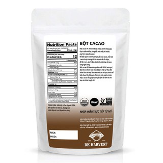 Bột ca cao DK Harvest ( Nhập khẩu Mỹ) - 200g, 500g