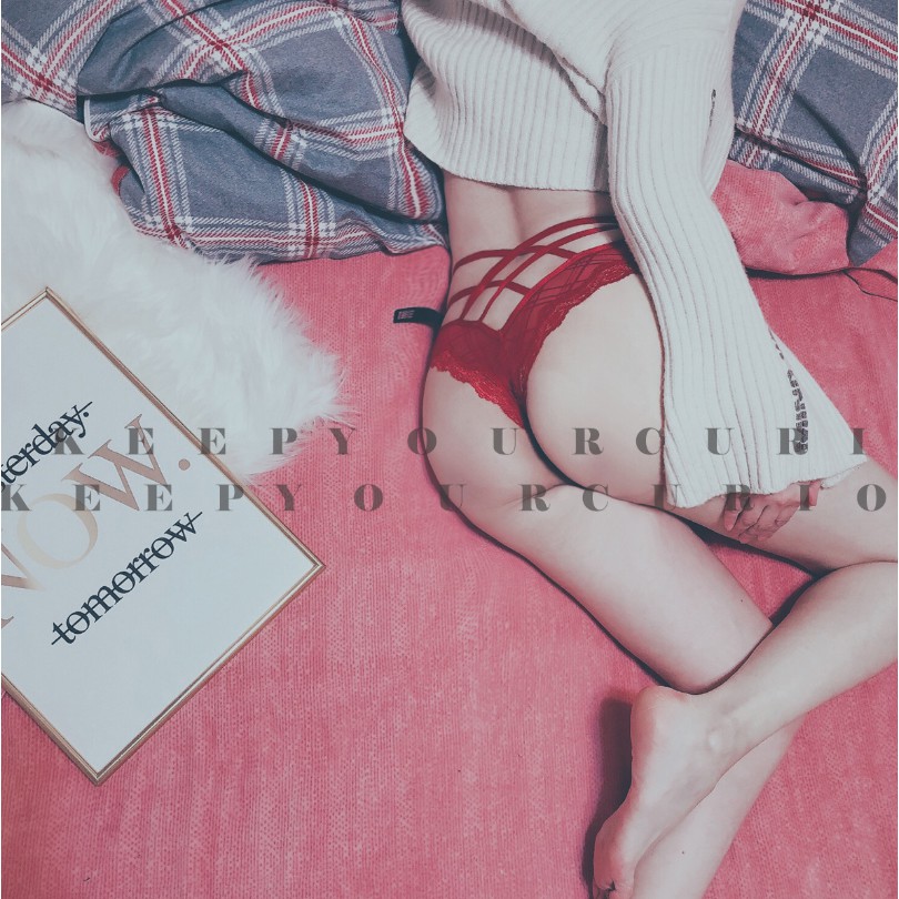 (Thanh lý) Quần Lót Tangas Ren Đan Dây Mới P195