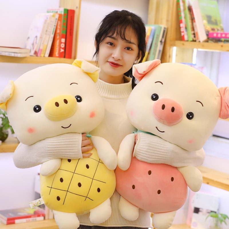THÚ BÔNG HEO TRÁI CÂY FULL MẪU FULL SIZE  VẢI MINISO 4 CHIỀU ÊM ÁI, MỀM MẠI, HÀNG XỊN LOẠI 1 CAO CẤP