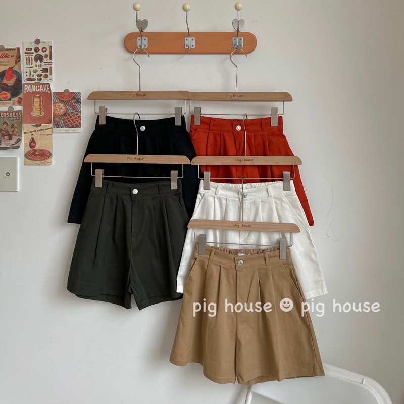 Quần shorts nữ lưng thun chất kaki đẹp form xinh