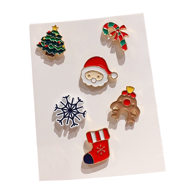 Ghim cài áo kim loại hình hoạt hình dễ thương phong cách Hàn Quốc