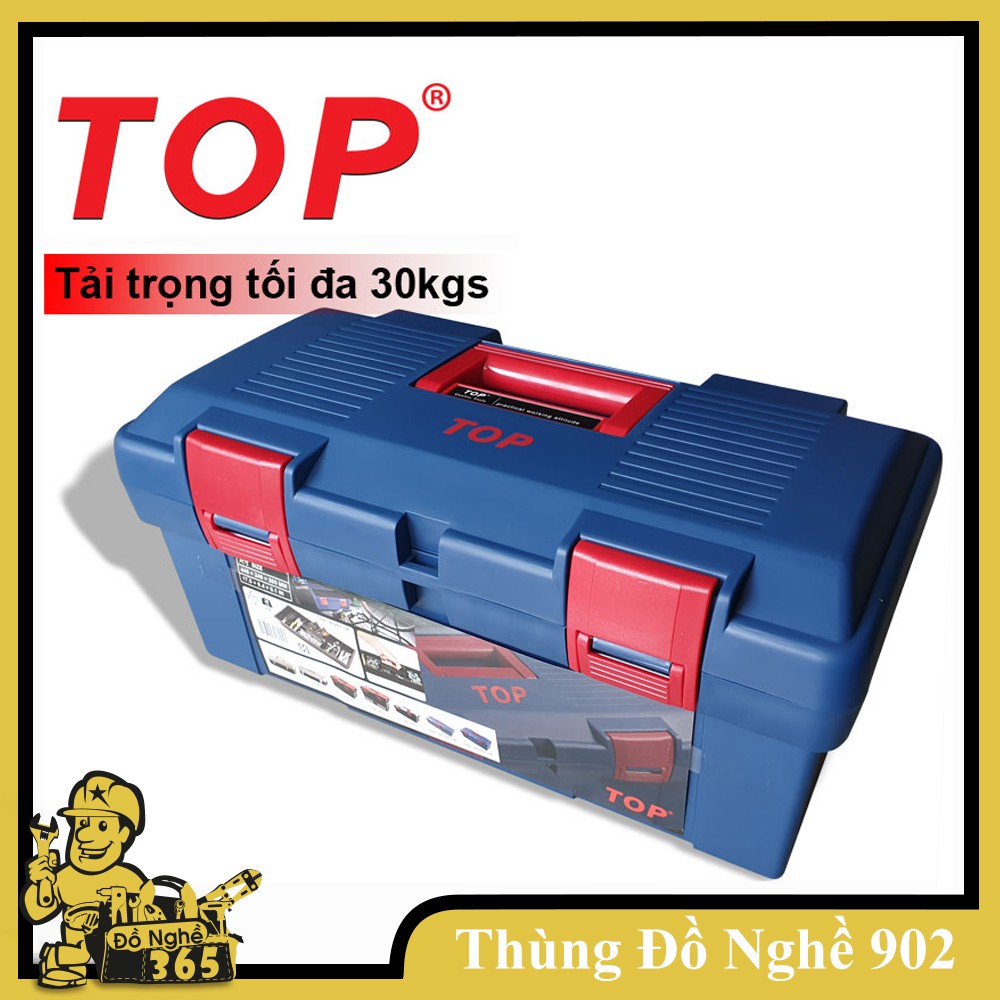 [CHÍNH HÃNG] Thùng đựng đồ nghề bằng nhựa Top TB-902BLUE