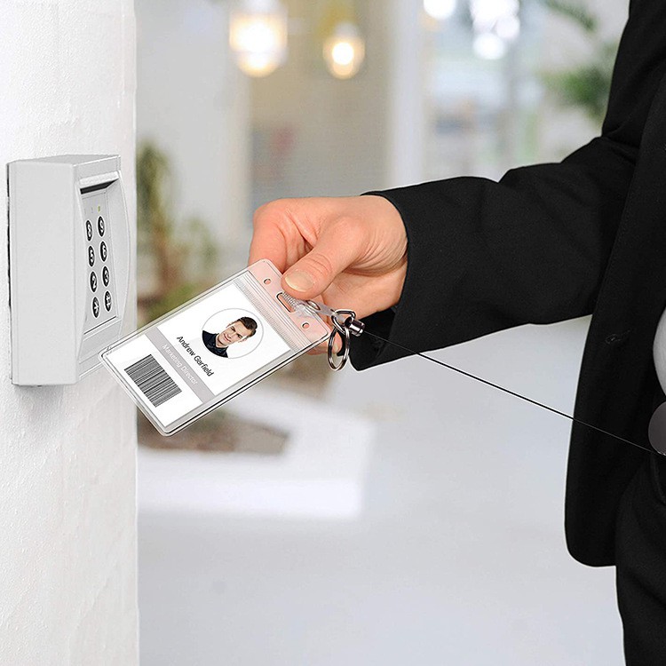 Móc Khóa Dây Rút Bằng Hợp Kim Thép Màu Xám Đen Sang Trọng Chất Lượng Cao