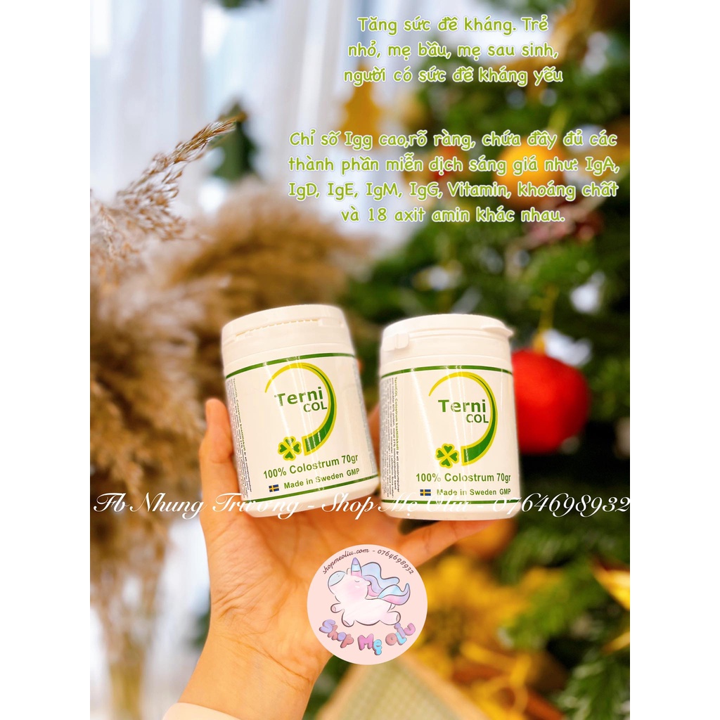 Sữa non Thuỵ Điển Ternicol Colostrum 70g
