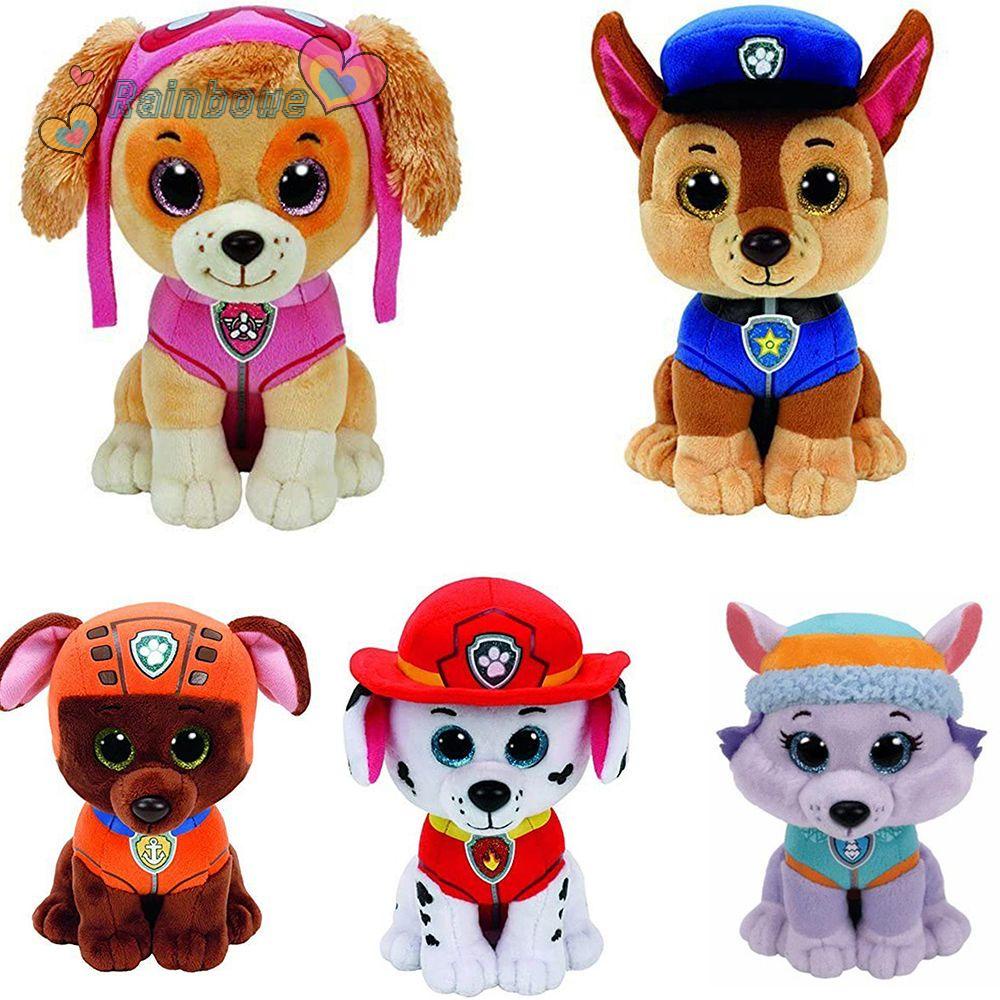 Thú Nhồi Bông Hình Chú Chó Màu Cầu Vồng Đáng Yêu