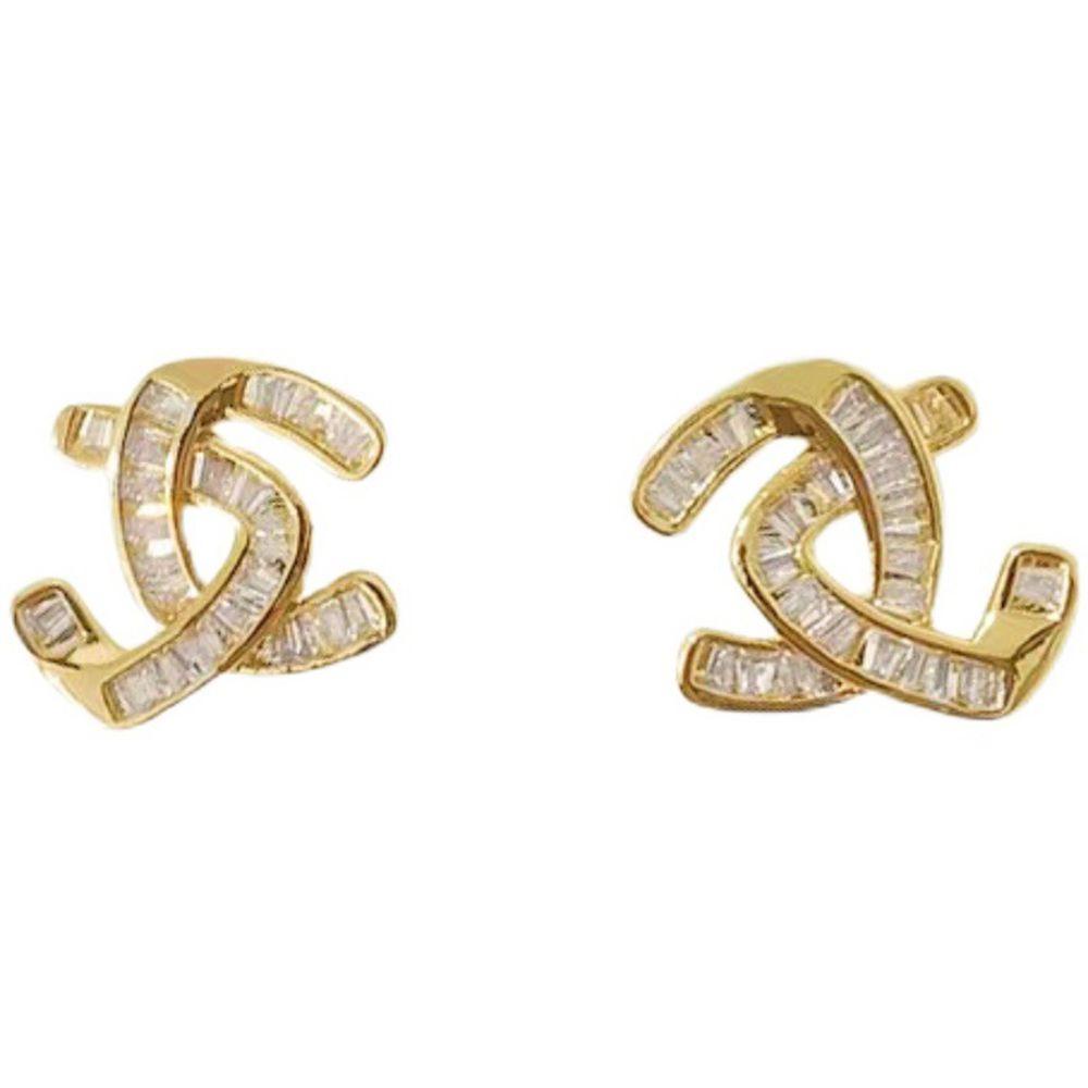 Bông Tai Chữ C VANES1 Thời Trang Nữ Tính