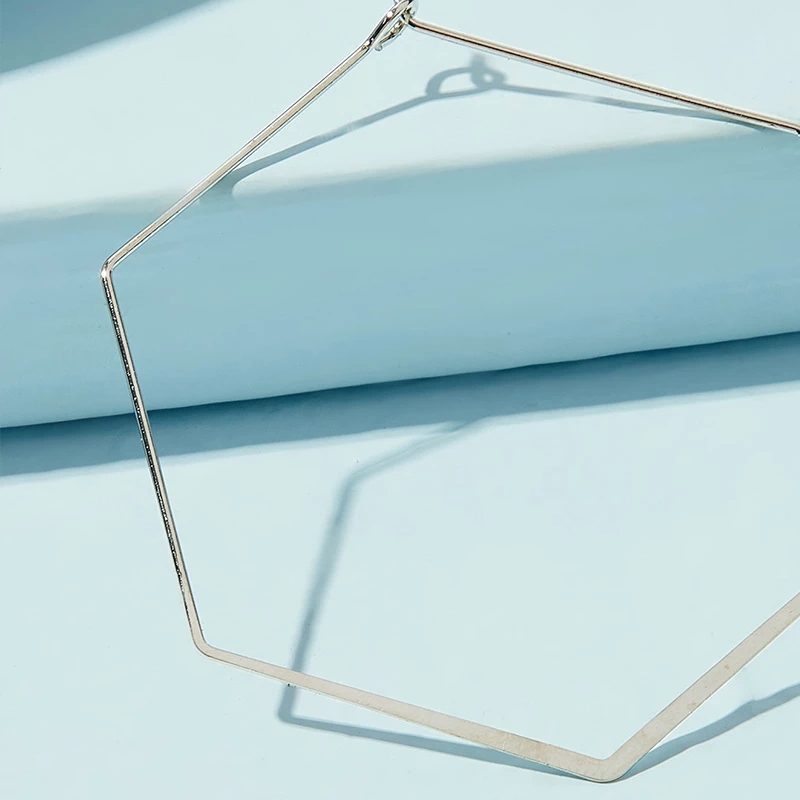 Khuyên Tai Kim Loại Thiết Kế Đơn Giản Cho Nữ