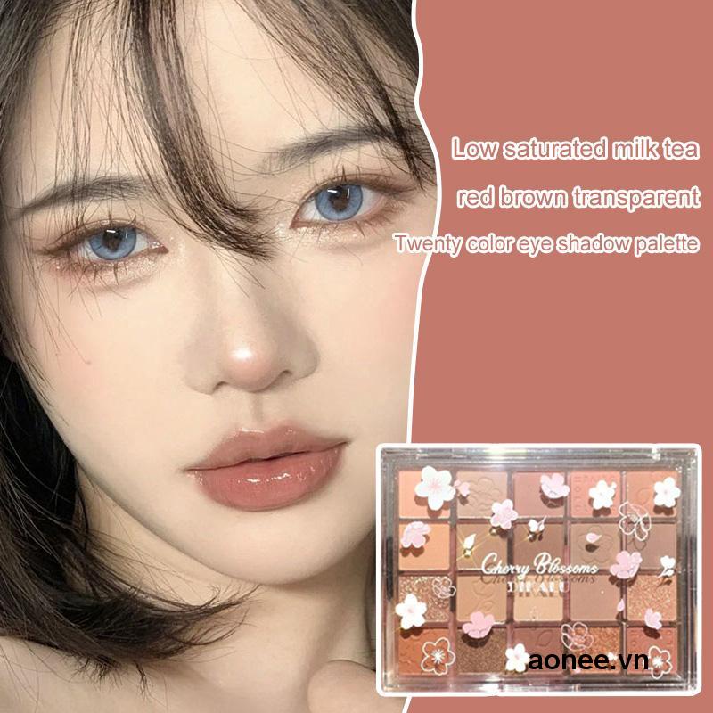 ✨✨Bảng phấn mắt 20 màu Evening Sakura Dance Eyeshadow Palette tông cam đào hồng đất