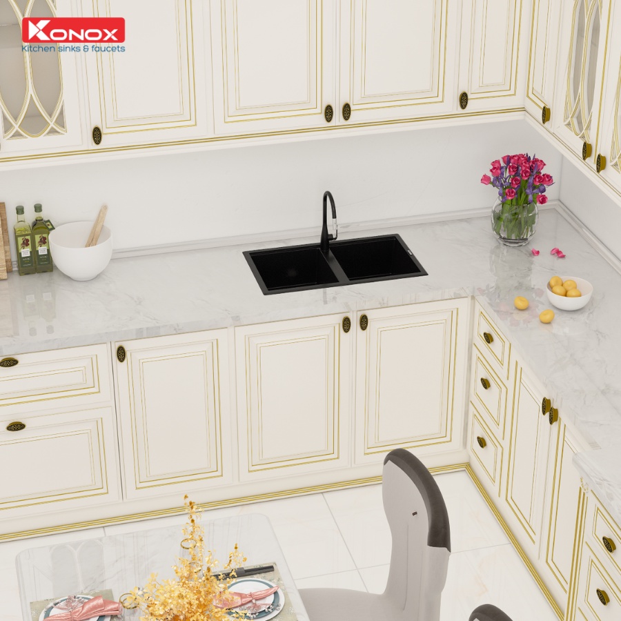 Chậu rửa bát đá KONOX Granite Sink Phoenix 860