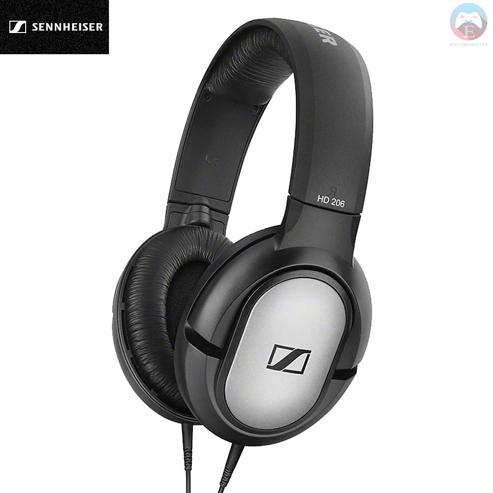 Ê Sennheiser HD206 Over Ear Headphone Gaming Wired Headset 3.5mm Computer Earphones HD Microphone