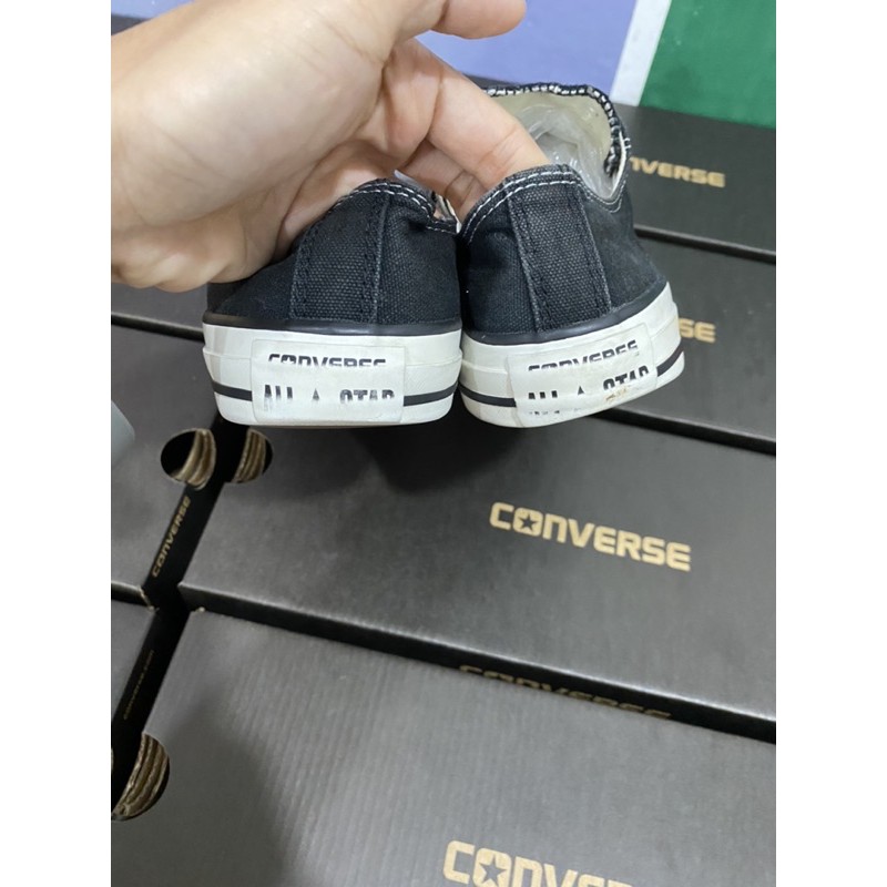 GIÀY CONVERSE CỔ THẤP ĐEN SIZE 37-38/23-24cm (Real 100%/2Hand)