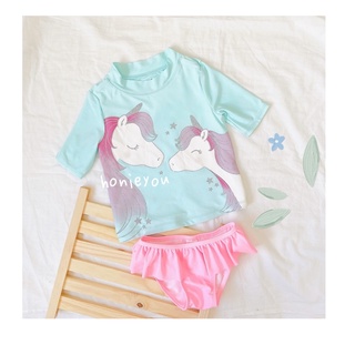 Set đồ bơi bé gái xuất xịn ngựa pony đáng yêu