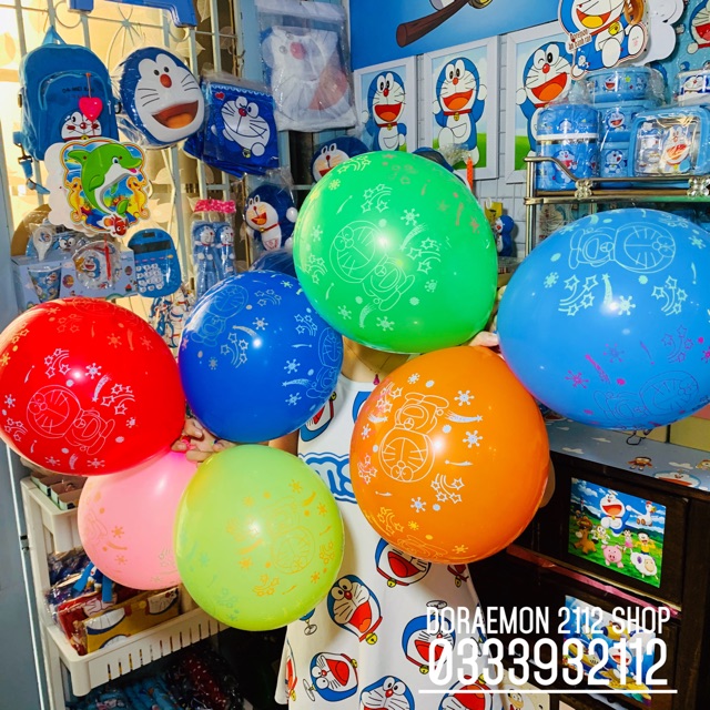 Bong bóng nhiều màu trang trí DORAEMON