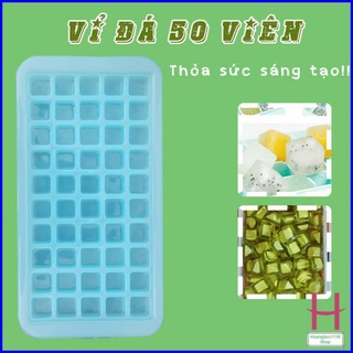 Khay làm thạch, làm đá tròn, vuông vỉ 50 viên