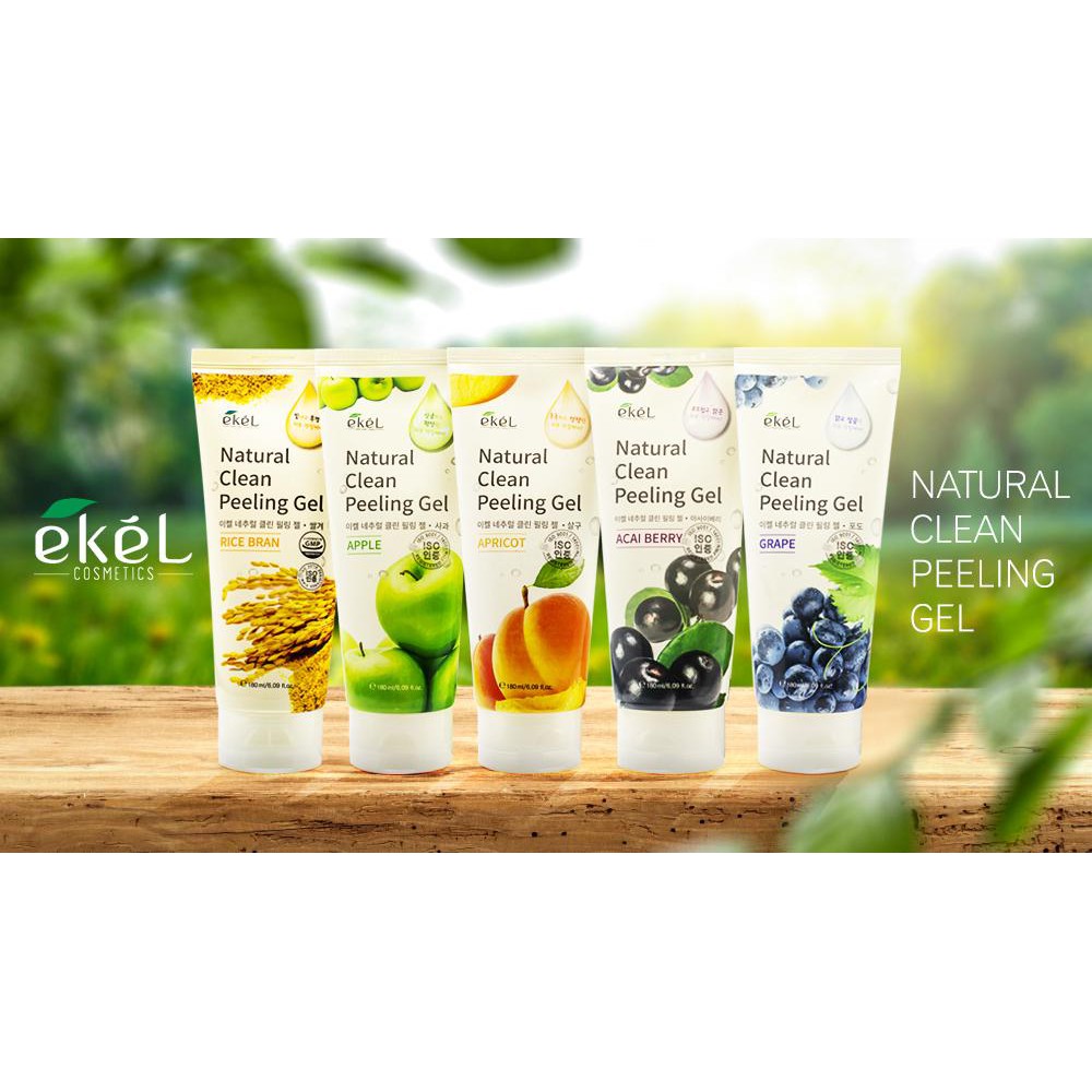 Tẩy tế bào chết gạo Ekel Natural Clean Peeling Gel Rice Bran 180ml | BigBuy360 - bigbuy360.vn